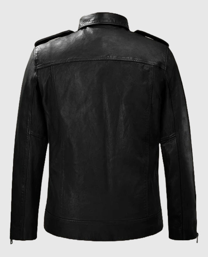 Men's Rutland Riding Black Leather Jacket