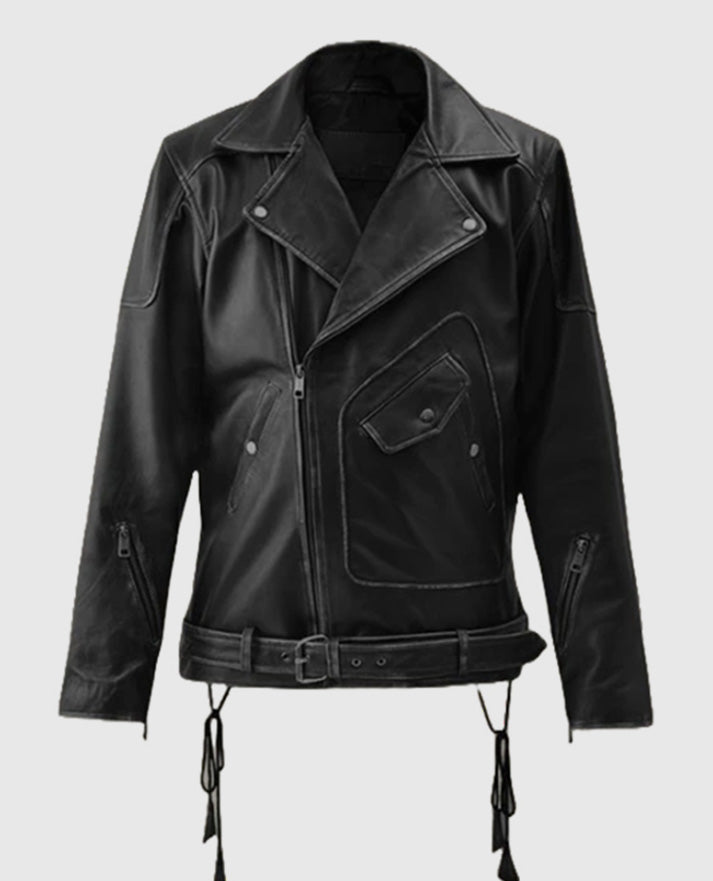Men's Street Style Biker Leather Jacket