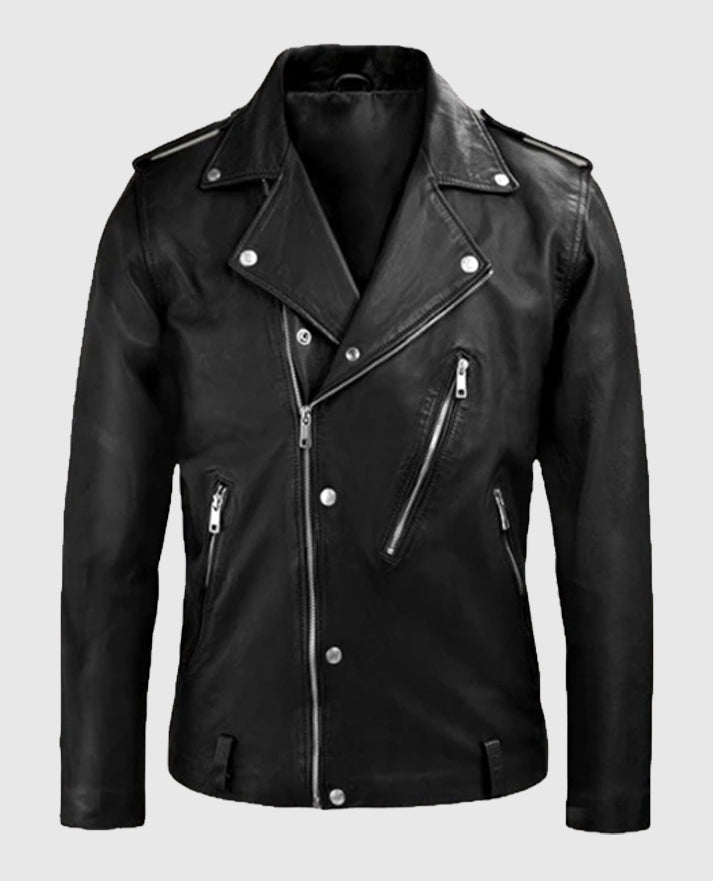 Men's Beast Black Biker Leather Jacket