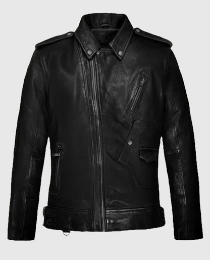 Men’s Falcon Black Rider Leather Jacket