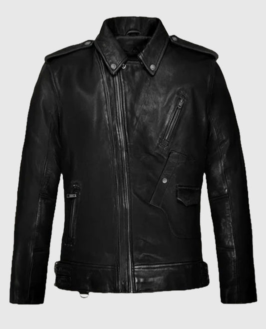 Men’s Falcon Black Rider Leather Jacket