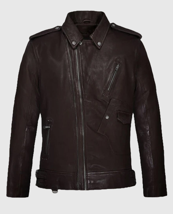 Men's Falcon Brown Rider Leather Jacket
