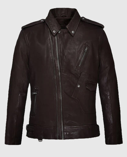 Men's Falcon Brown Rider Leather Jacket