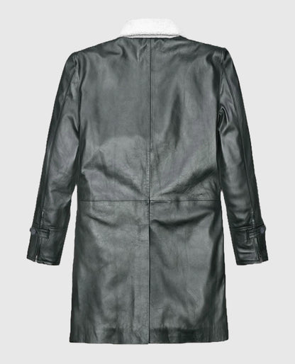 Metallic Lurex Gray Tom Hardy Trench Grey Coat