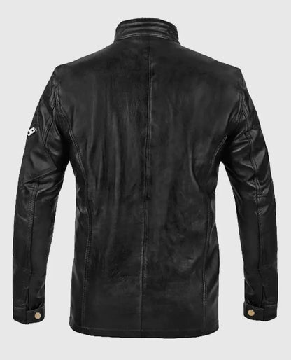 Military Command Leather Jacket Men