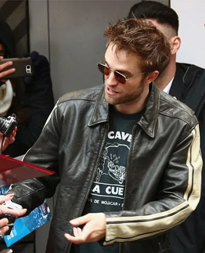 Robert Pattinson Vintage Leather Jacket