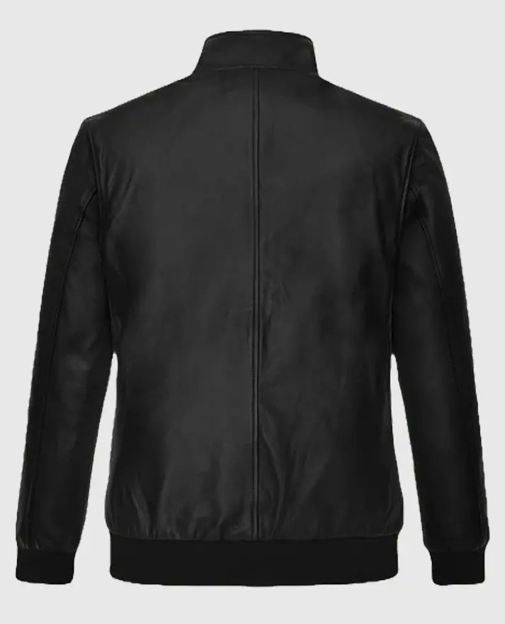 Ryan Reynolds Black Sheepskin Leather Jacket