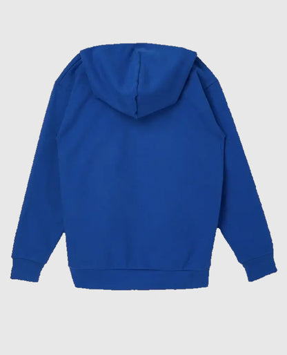 SP5DER Web Suit Blue Hoodie Rhinestone
