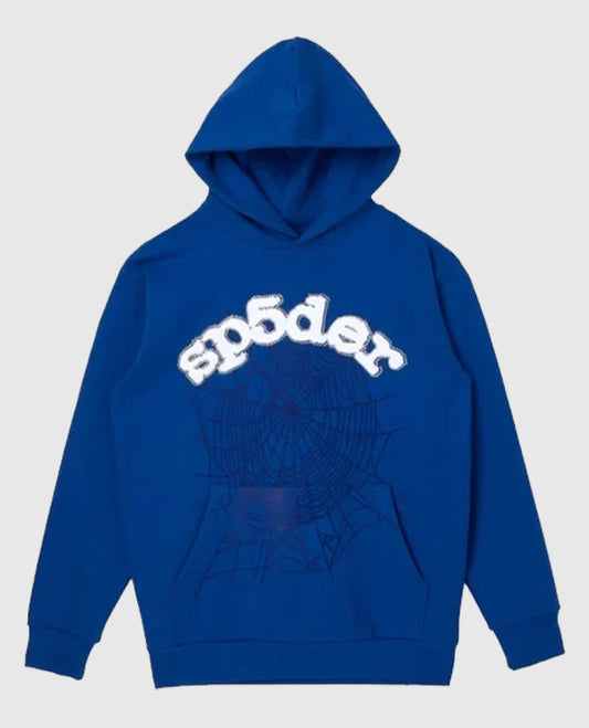 SP5DER Web Suit Hoodie Rhinestone