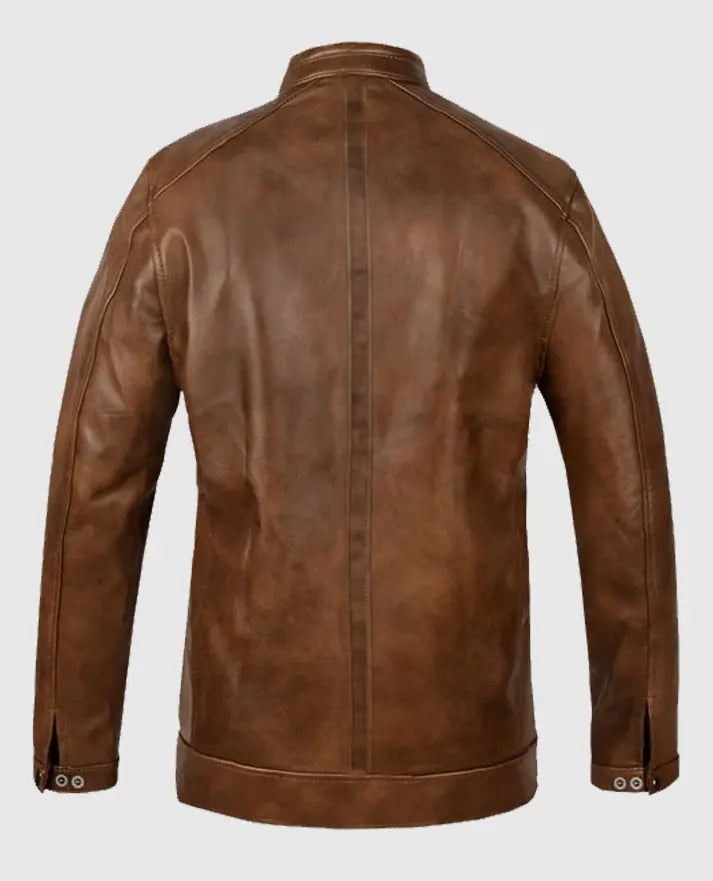Scott Eastwood Overdrive Leather Brown Jacket