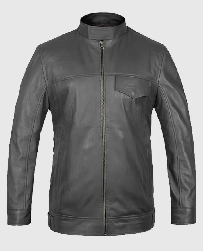 Shia Labeouf Transformers 3 Zip up Leather Jacket