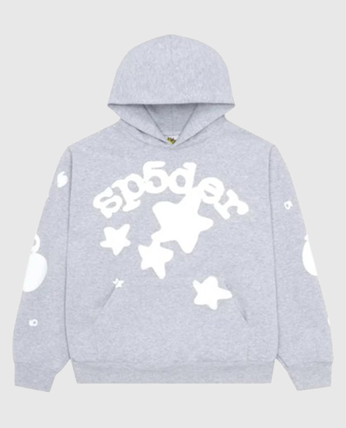 Sp5der Beluga Grey Hoodie