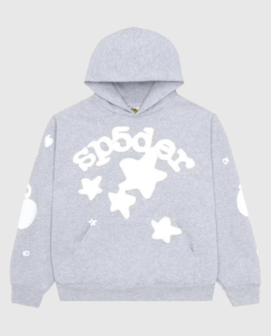 Sp5der Beluga Grey Hoodie