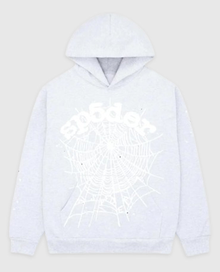 Sp5der OG Web Grey Hoodie