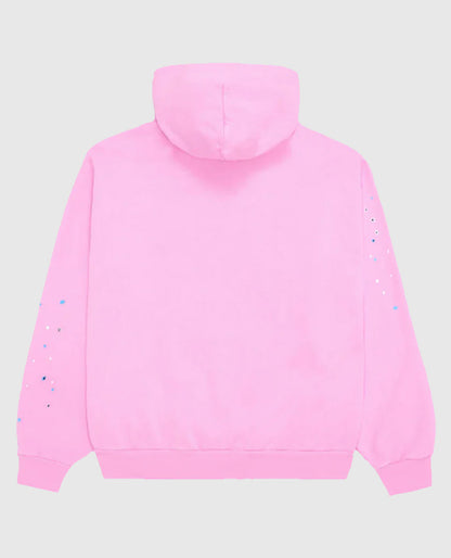 Sp5der OG Web Pink Fleece  Hoodie