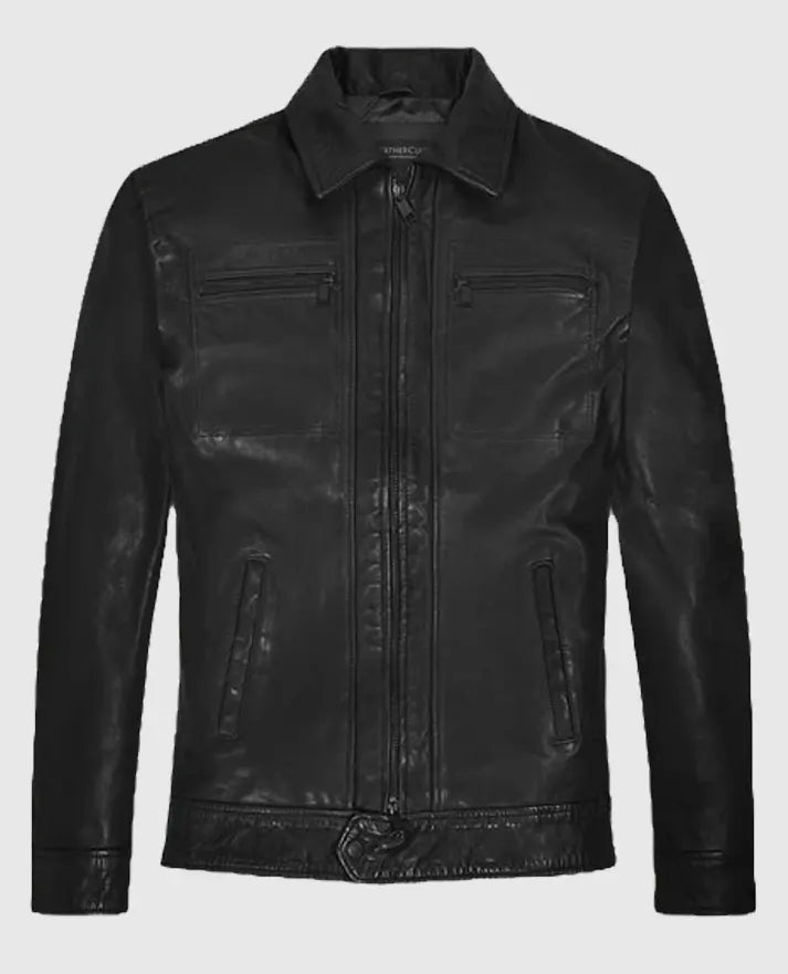 Steve Burton General Hospital Leather Brown Jacket