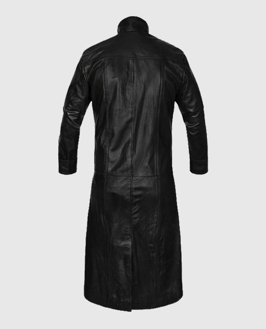 The Avengers Nick Fury Leather Trench Black Coat