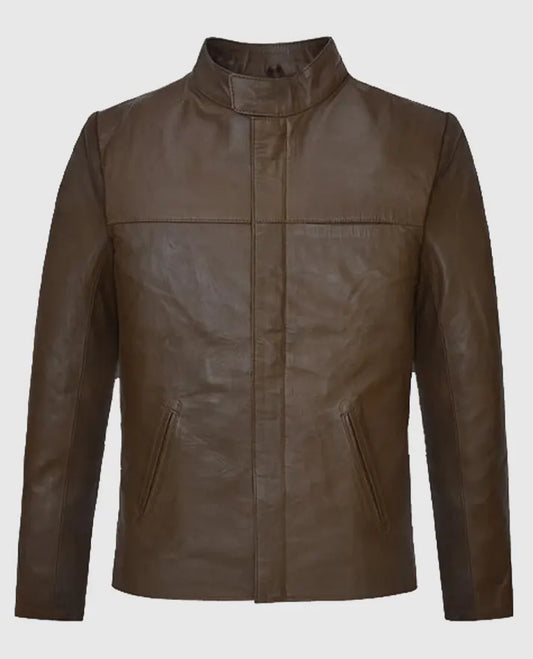 Tom Cruise Brown Sheepskin Leather Jacket