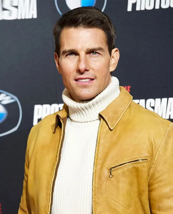 Tom Cruise Mission Impossible 4 Premiere Leather Jacket
