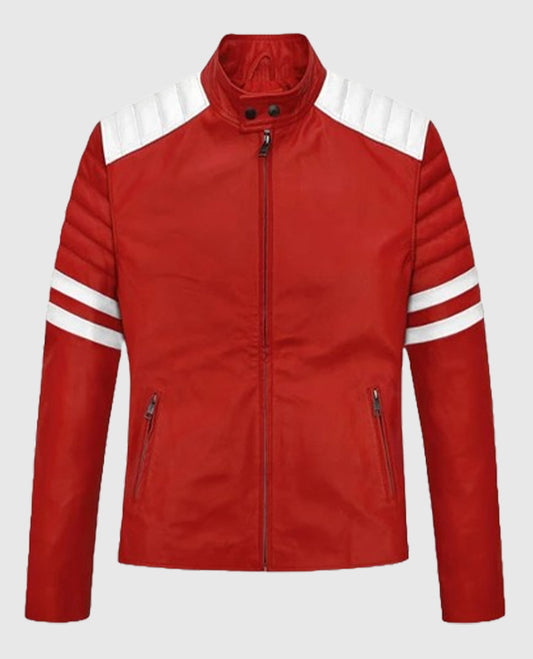 Tyler Durden's Fight Club Leather Red Jacket