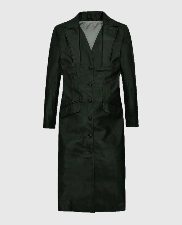 Women's Chelsea Leather Long Coat