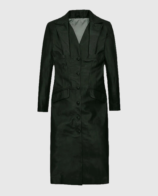 Women's Chelsea Leather Long Coat
