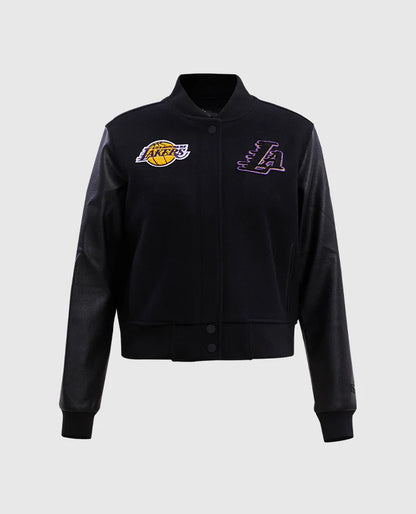 Women's NBA Los Angeles Lakers  Black Varsity Jacket