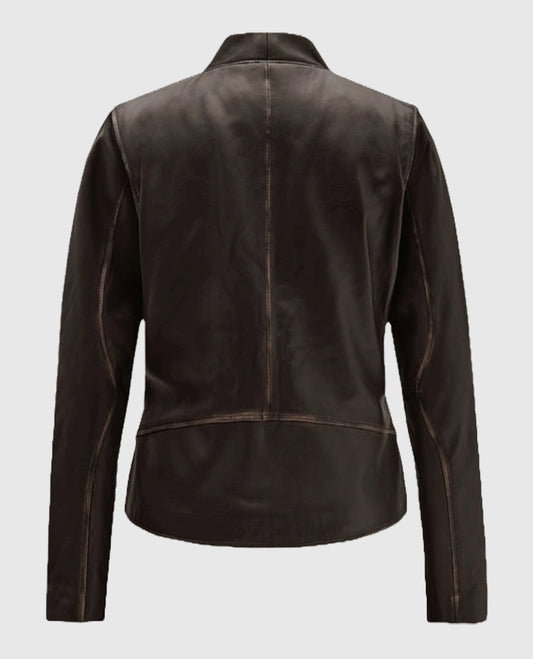 Women's Rubbed Leather Jacket