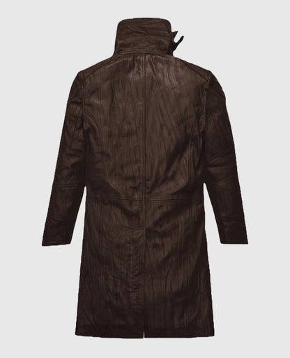 Wrinkled Brown Ryan Gosling Blade Runner 2049 Brown Long Coat