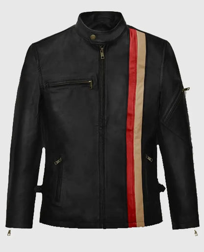 X - Men Cyclops Scott Black Leather Jacket