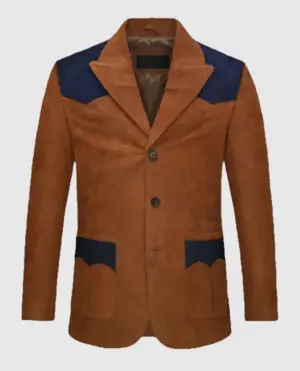 Men's Suede Western Leather Blazer